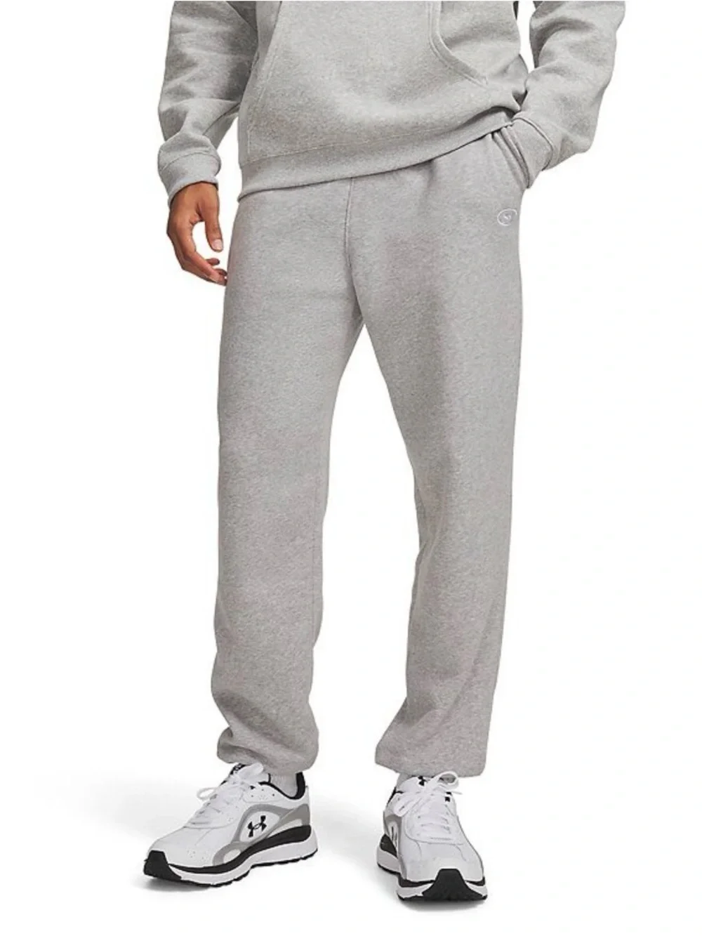 Under Armour Men’s Grey Rival Fleece Jogger Pants Size Medium